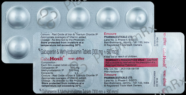 Gaba Hosit 300mg/500mcg Tablet 10s