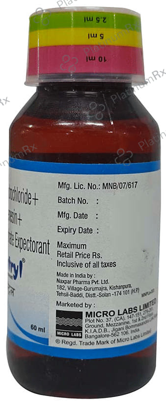 Ventryl 30/100/2.5mg Expectorant 60ml