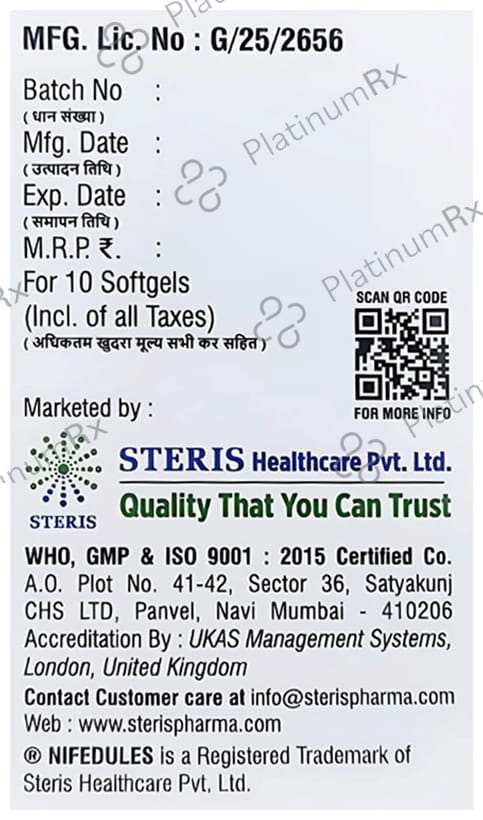 Nifedules 5mg Capsule 10s