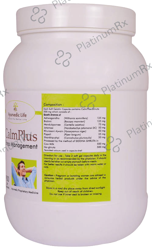 Ayurvedic Life Calm Plus Stress Management Capsule 900 capsules