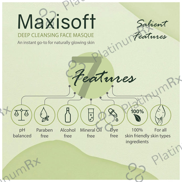 Maxisoft Deep Cleansing Face Masque (100gm Each) 1 Tube