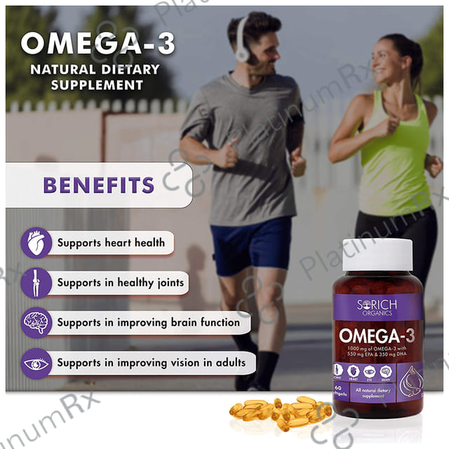 Sorich Organics Omega 3 Softgels Capsule 60s