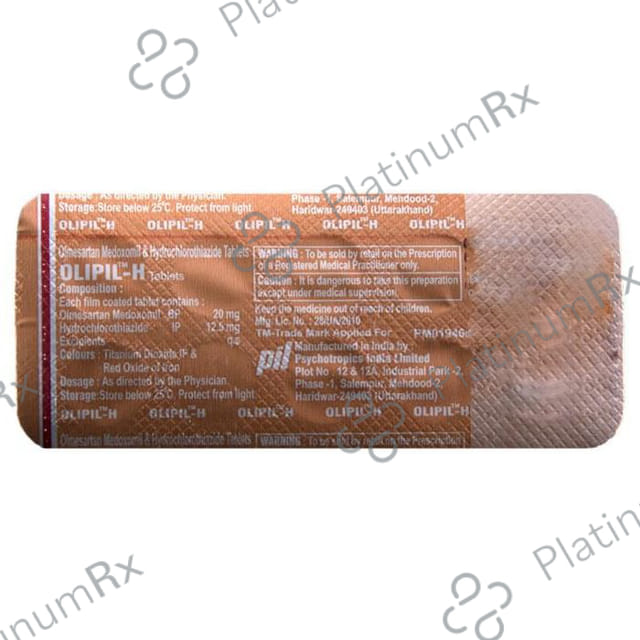 Olipil H 12.5/40mg Tablet 10s