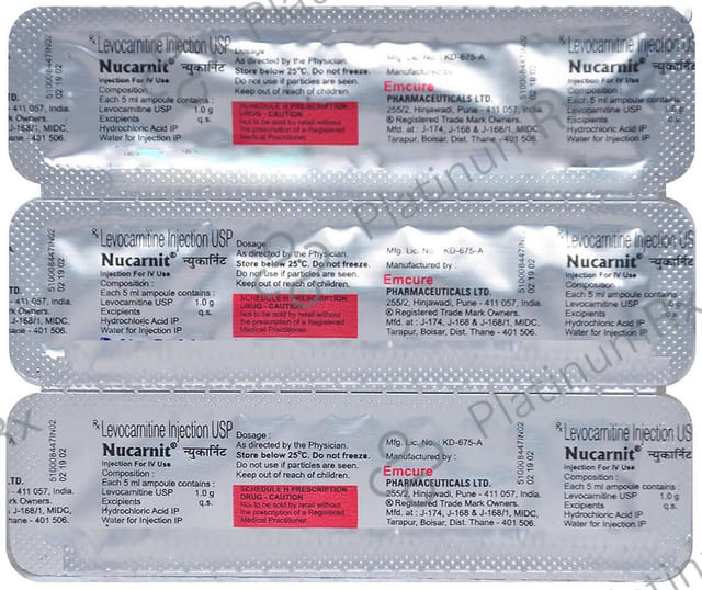 Nucarnit 1mg Injection 5ml
