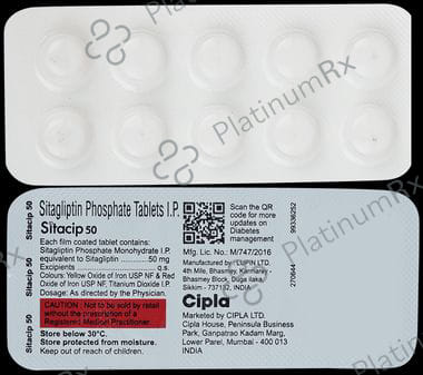 Sitacip 50mg Tablet 10s