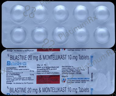 Bilaset M 20/10mg Tablet 10s