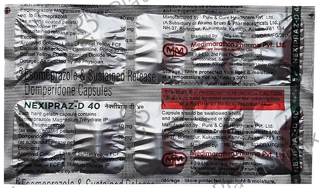Nexipraz-D 40 Capsule SR