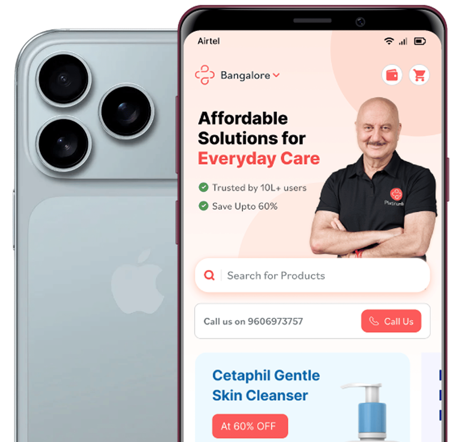 PlatinumRx app on iPhone