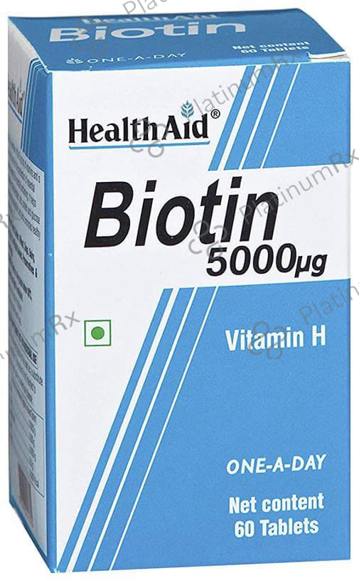 Healthaid Biotin 5000mcg Tablet 60s