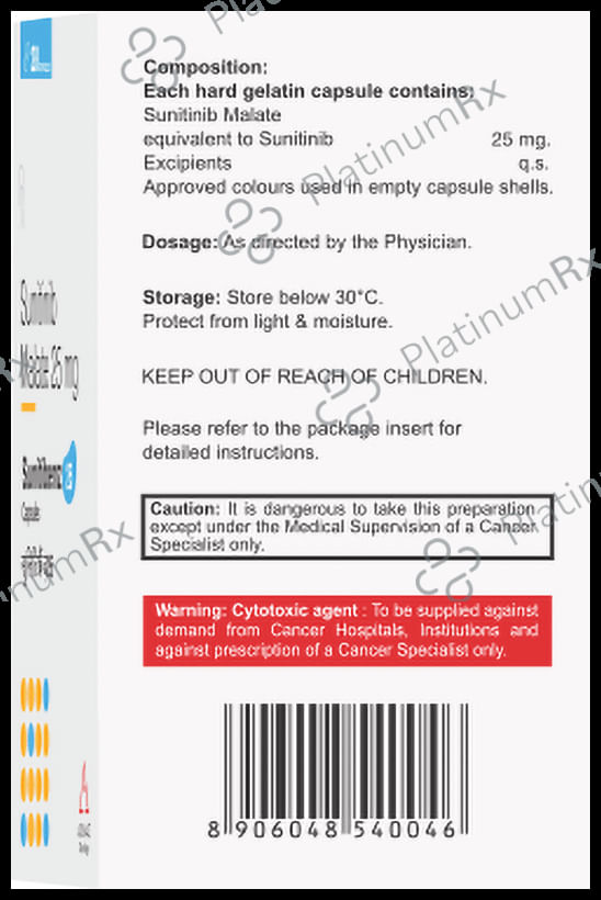 Sunitibenz 25mg Capsule 28s