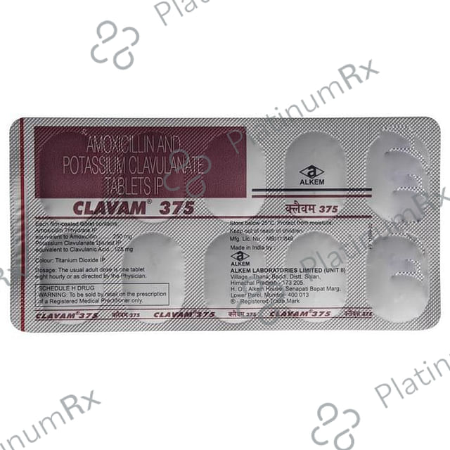 Clavam 375mg Tablet 10s