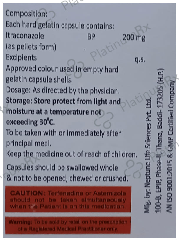 Itradam 200mg Capsule 10s