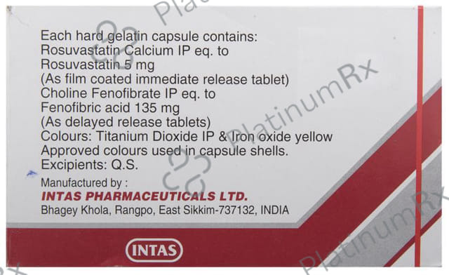 Arvast CF 135/5mg Capsule DR 10s