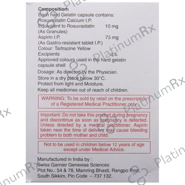 Razel A 75/10mg Capsule 10s