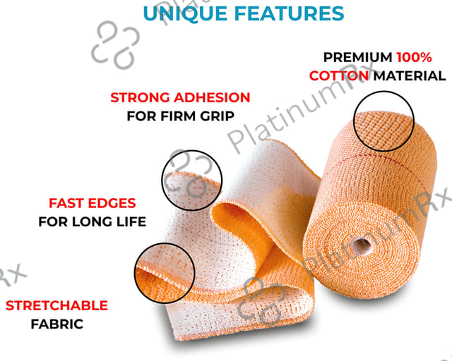 Medigrip Elastic Adhesive Bandage BP with Fast Edges 10cm x 4m 15 bandages
