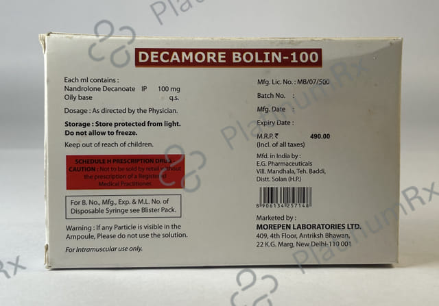 Decamore Bolin 100mg Injection 1ml