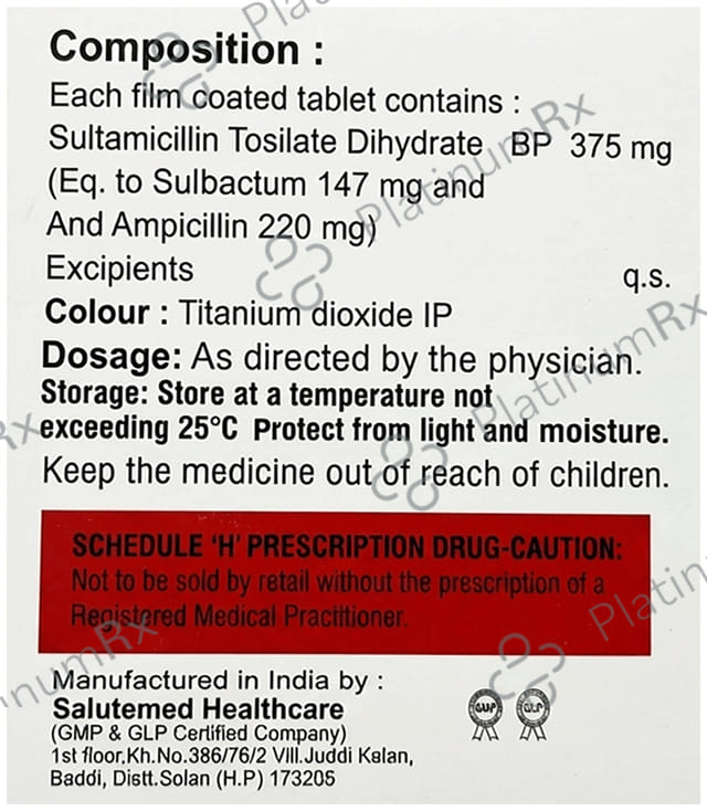 Sultacor 375mg Tablet 10s
