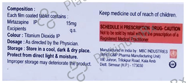 Miratake 15mg Tablet