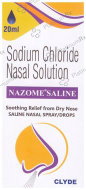 Nazome Saline Nasal Spray/Drop 20 Nasal Solution
