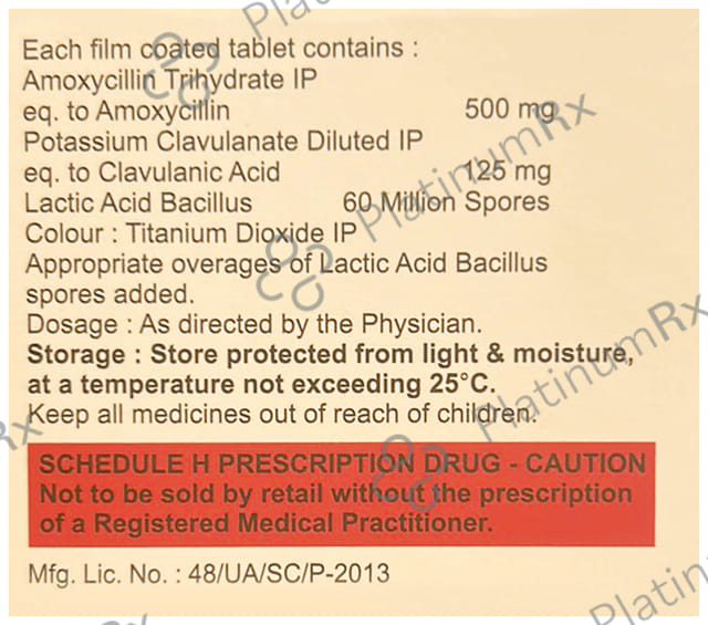 Moxival CV 625 LB Tablet