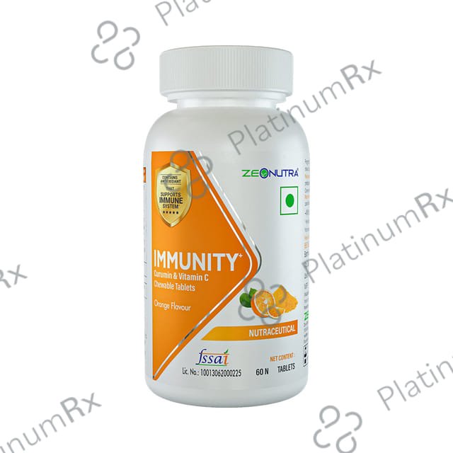 Zeonutra Immunity+ Curcumin & Vitamin C Chewable Tablet 60s