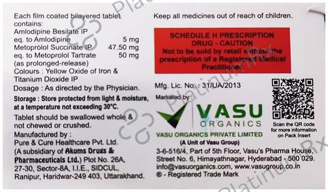 Prolovas AM 5/50mg Tablet 10s