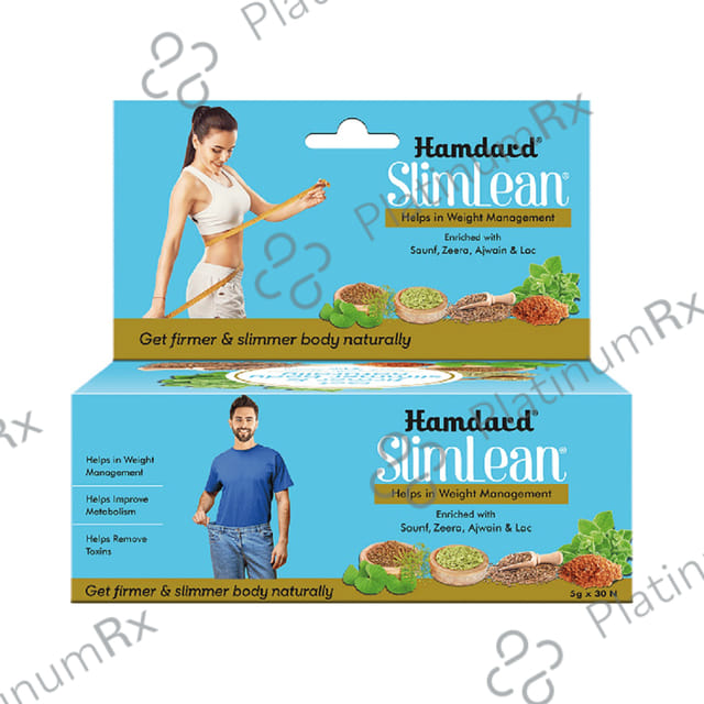 Hamdard Slimlean Sachet (5gm Each) Helps in Weight Management