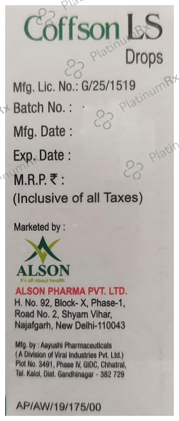 Coffson LS Oral Drops Raspberry