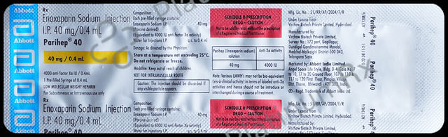 Parihep 40mg Injection 1s