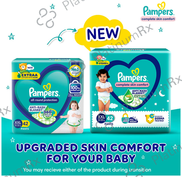 Pampers All-Round Protection Anti Rash Blanket Diaper Lotion with Aloe Vera XXL