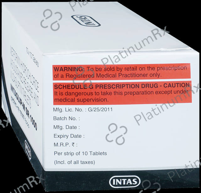 Intaglip M SR 1000 Tablet