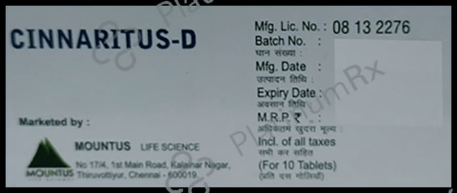 Cinnaritus-D Tablet