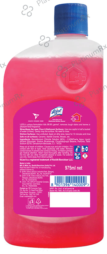 Lizol Disinfectant Surface Cleaner Floral 975 ml