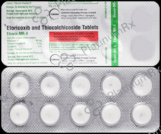 Etowin MR 60/4mg Tablet 10s