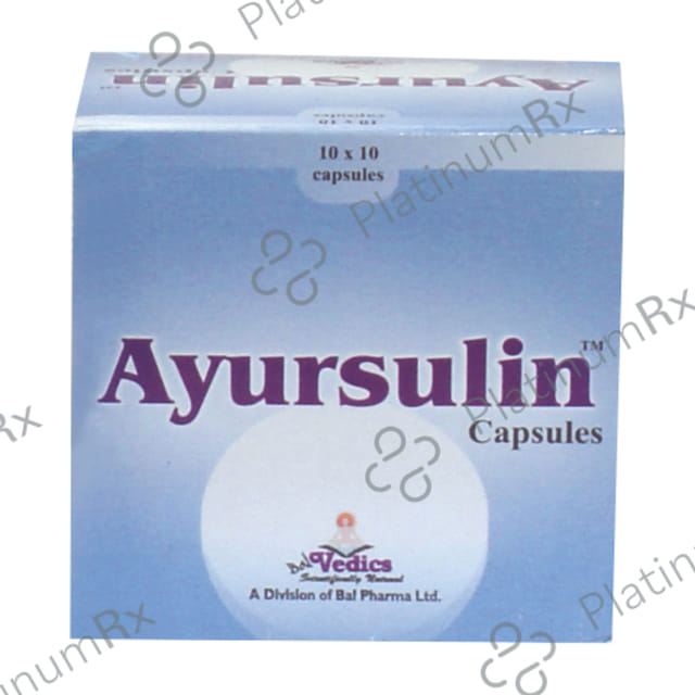 Ayursulin Capsule 10s