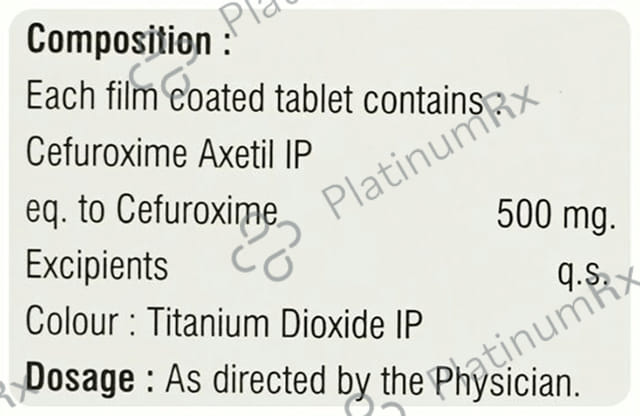 Cefuxetil 500mg Tablet 10s