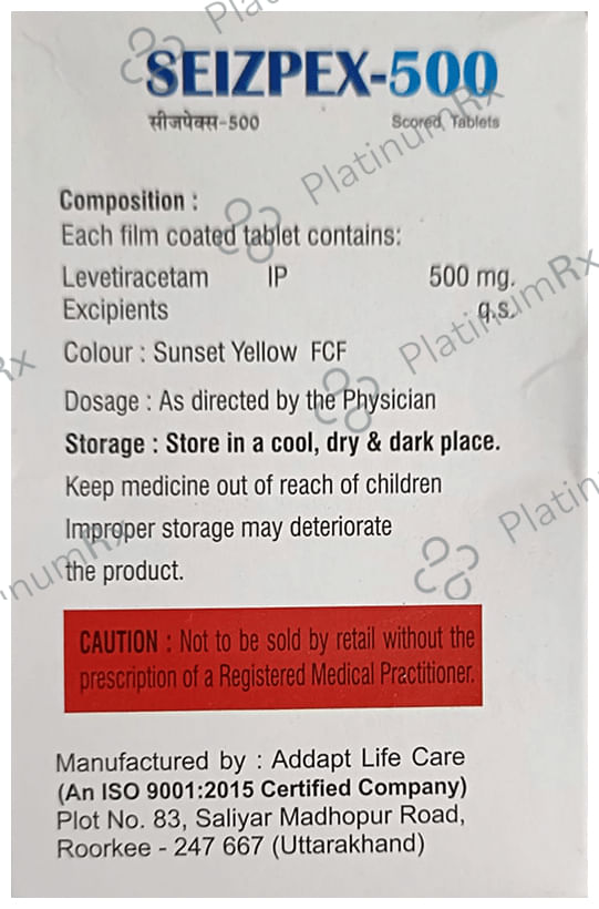 Seizpex 500 Tablet