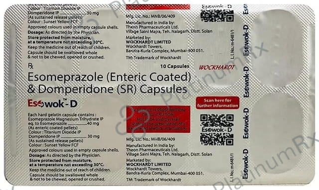 Esowok D 30/40mg Capsule 10s
