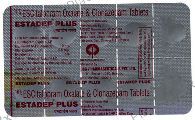 Estadep Plus 10/0.5mg Tablet 10s