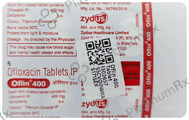 Oflin 400mg Tablet 10s