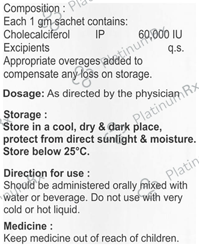 Calflip D3 60000IU Sachet 1gm