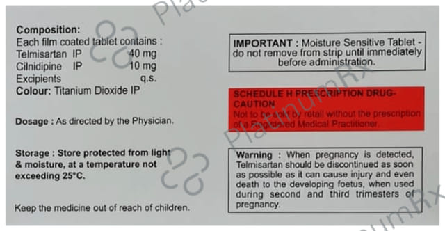 Cilniq 10/40mg T Tablet 15s