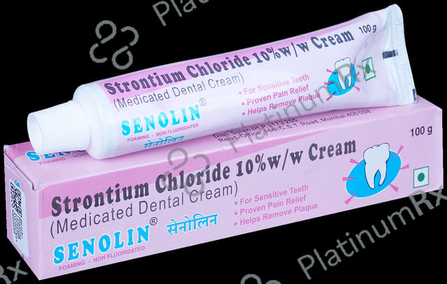 Senolin Foaming 10% Medicated Dental Cream 100gm