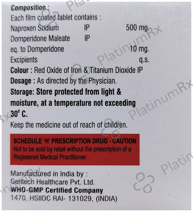 Emnox D 10/500mg Tablet 10s