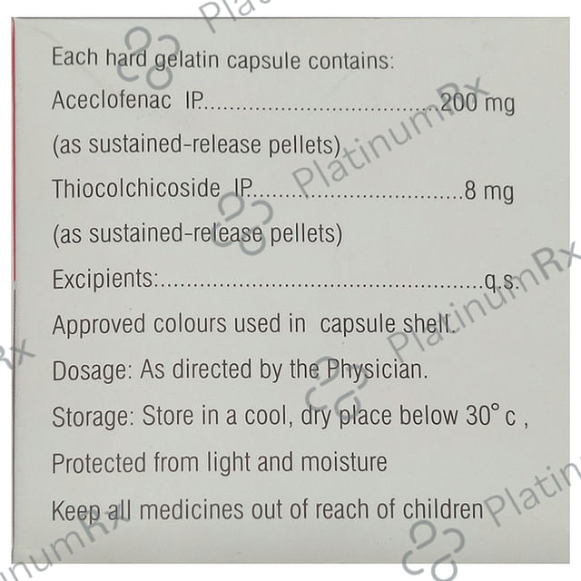 Nuflam TH 8/200mg Capsule SR 5s
