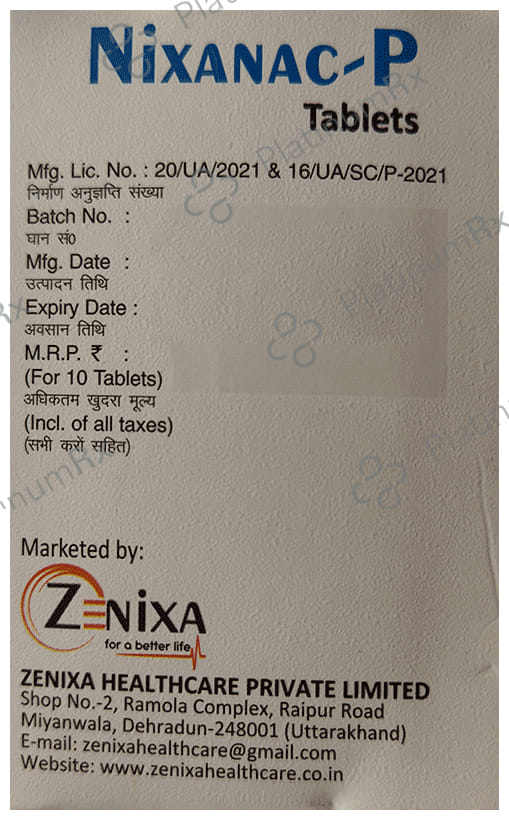 Nixanac-P Tablet