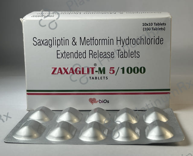 Zaxaglit M 5/1000 Tablet 10s