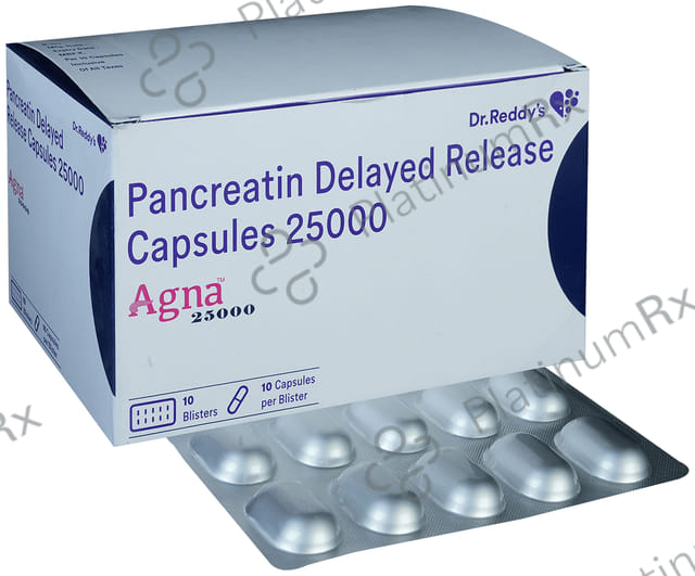 Agna 25000 350mg Capsule DR 10s
