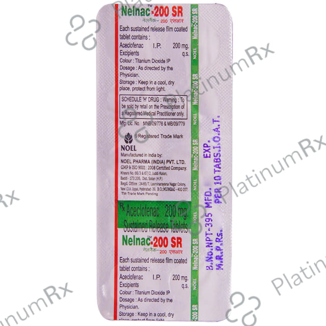 Nelnac 200mg Tablet SR