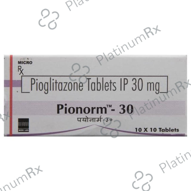 Pionorm 30mg Tablet 10s